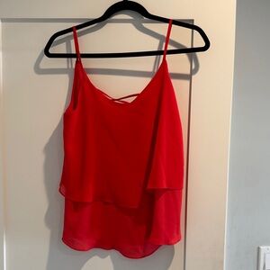 Emmelee for F.C. Vibrant Red Layered Camisole